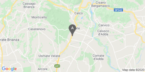 mappa Via Cavalieri Di Vittorio Veneto, 2 - Cernusco Lombardone (LC)  auto lungo termine a Bergamo
