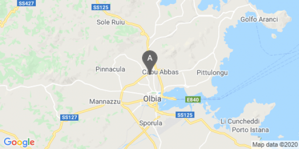 mappa Via Copenaghen, 68 - Olbia (SS)  auto lungo termine a Olbia-Tempio