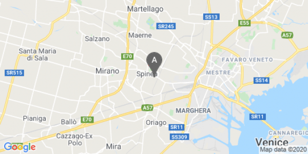 mappa Via Roma, 67 - Spinea (VE)  bici  a Padova