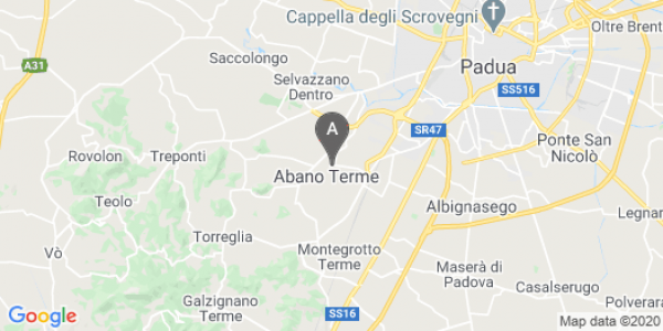 mappa Via A. Diaz, 17 - Abano Terme (PD)  bici  a Padova