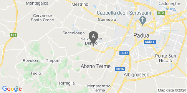 mappa 6, Via Mantegna - Selvazzano Dentro (PD)  bici  a Padova