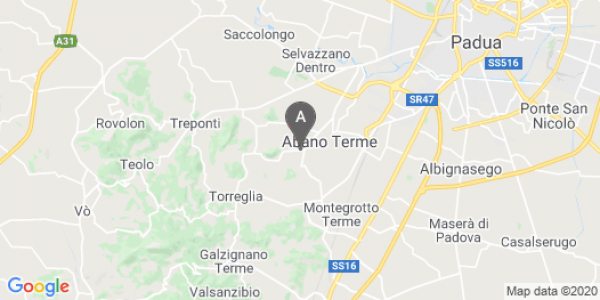 mappa 29, Via Monteortone - Abano Terme (PD)  bici  a Padova